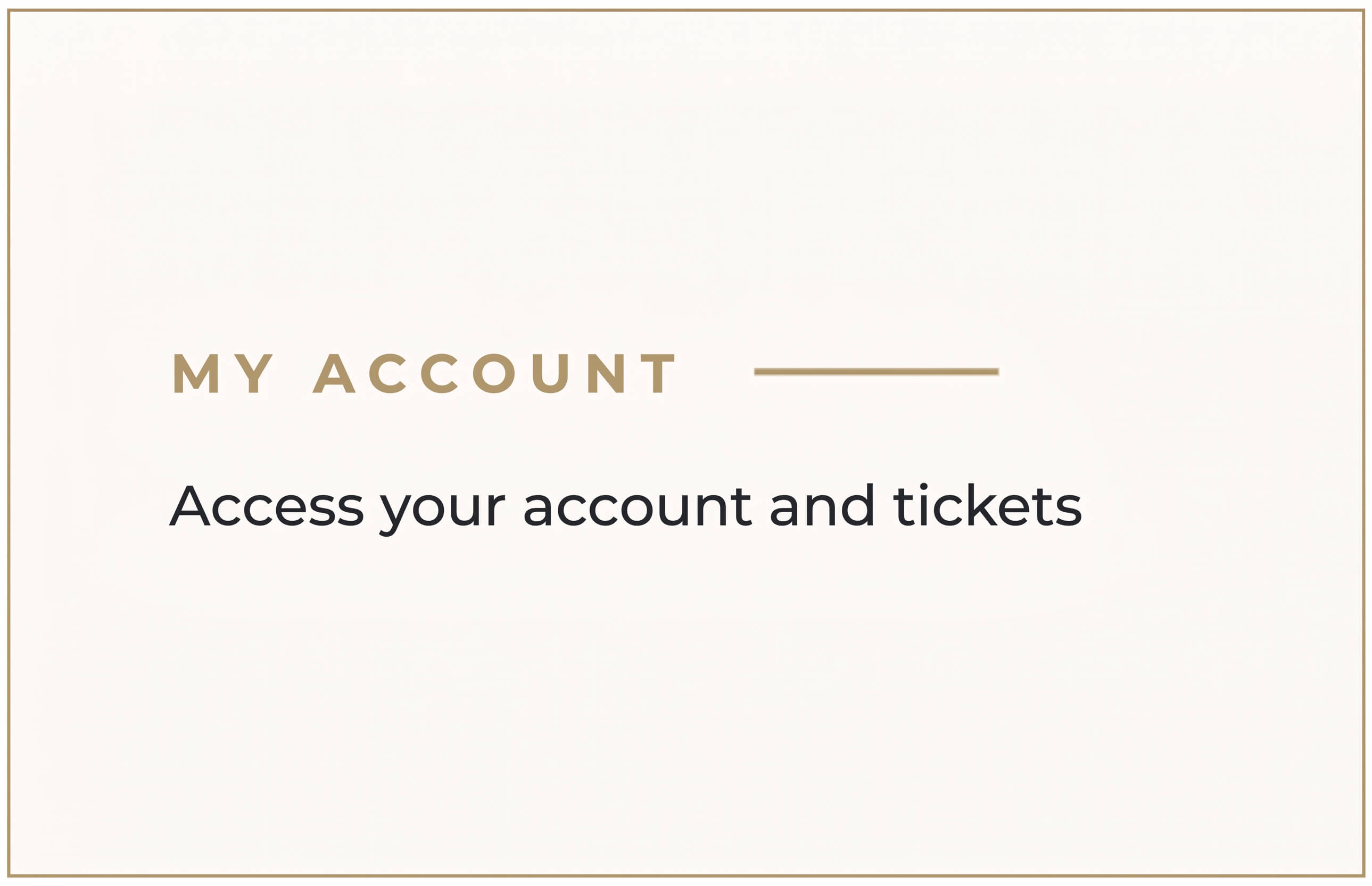 My account