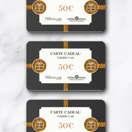 Carte cadeau d'une valeur de 50€ 